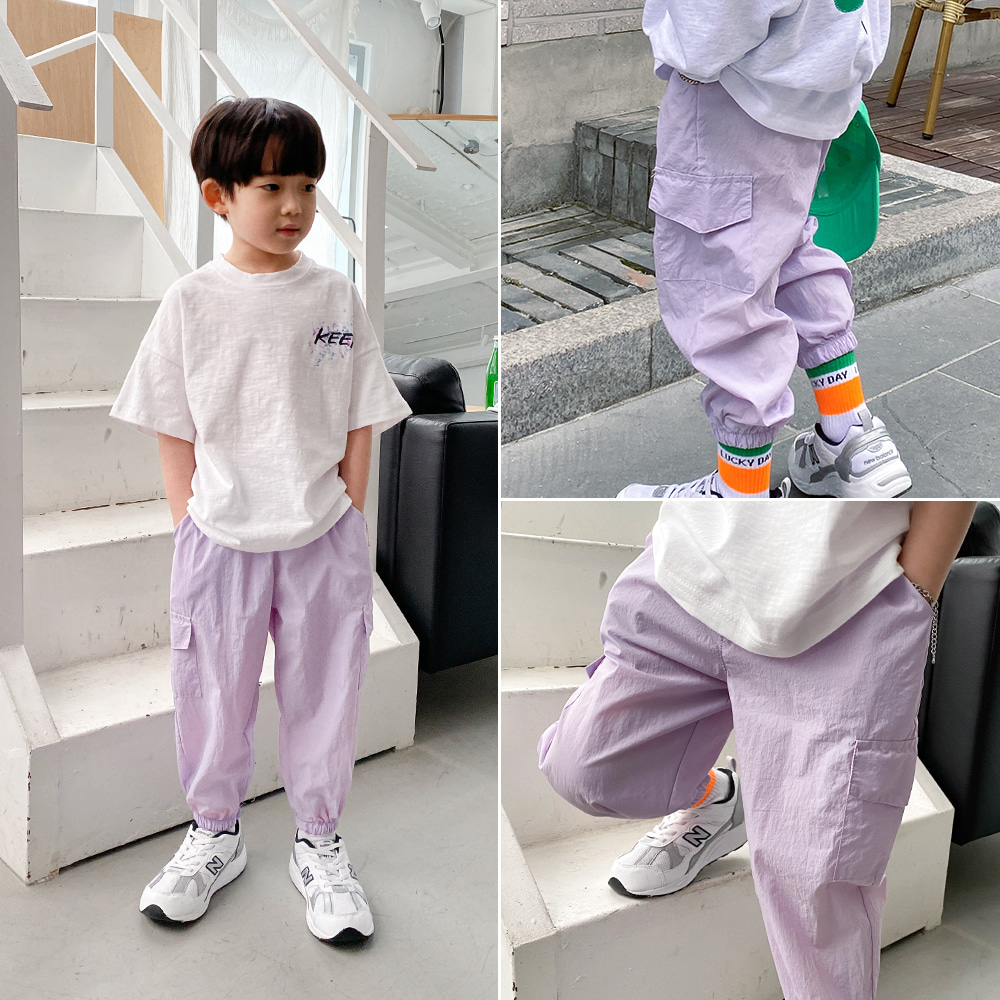 little-bro-바스락한카고조거팬츠[팬츠BDQS15]♡韓國童裝褲