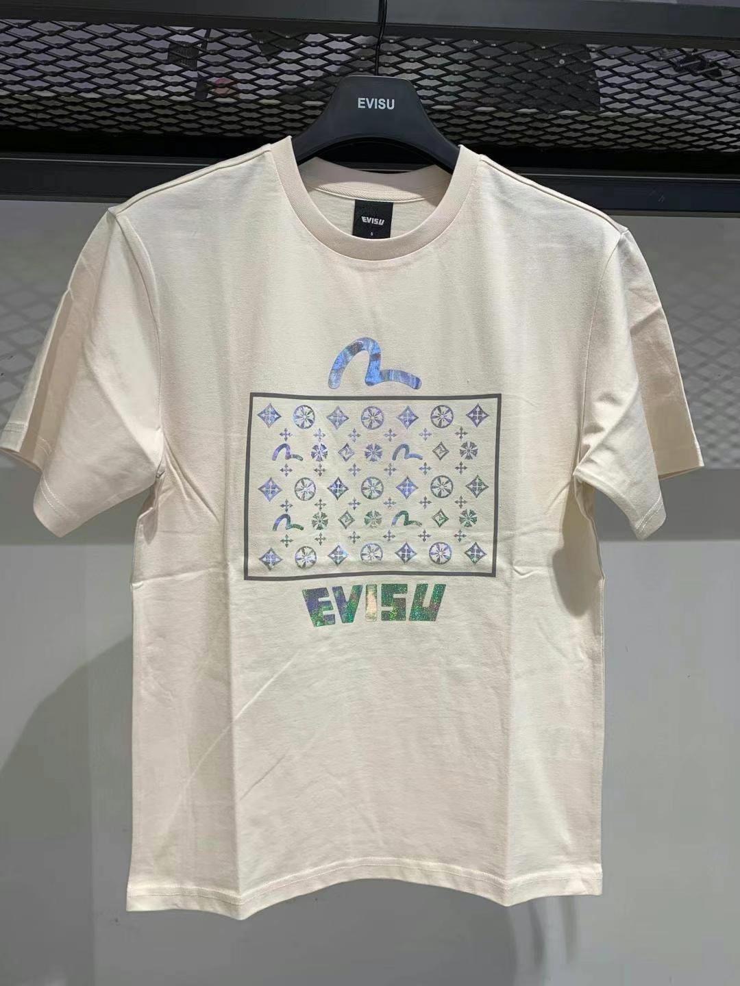 韓國潮牌 EVISU 押字漸變寬鬆版型短袖Tee TS708